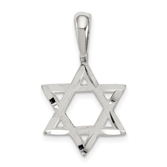 Sterling Silver Star of David Charm QC546
