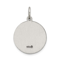 Sterling Silver Antiqued Holy Trinity Medal QC5477