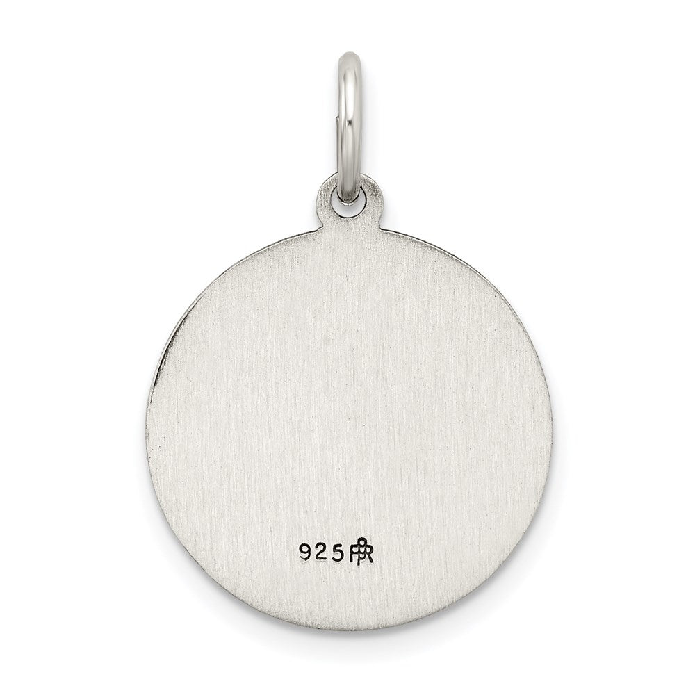 Sterling Silver Antiqued Holy Family Medal QC5478