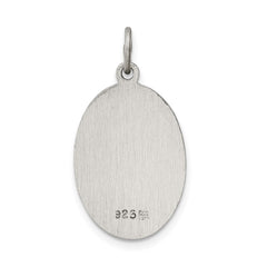 Sterling Silver Antiqued Sacred Heart of Jesus Medal QC5481
