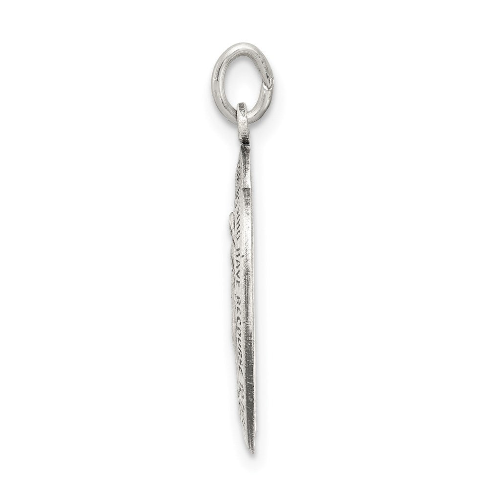 Sterling Silver Antiqued Miraculous Medal QC5504