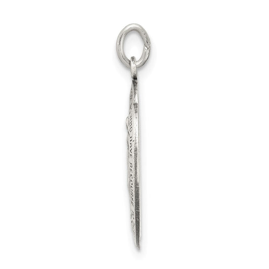 Sterling Silver Antiqued Miraculous Medal QC5504