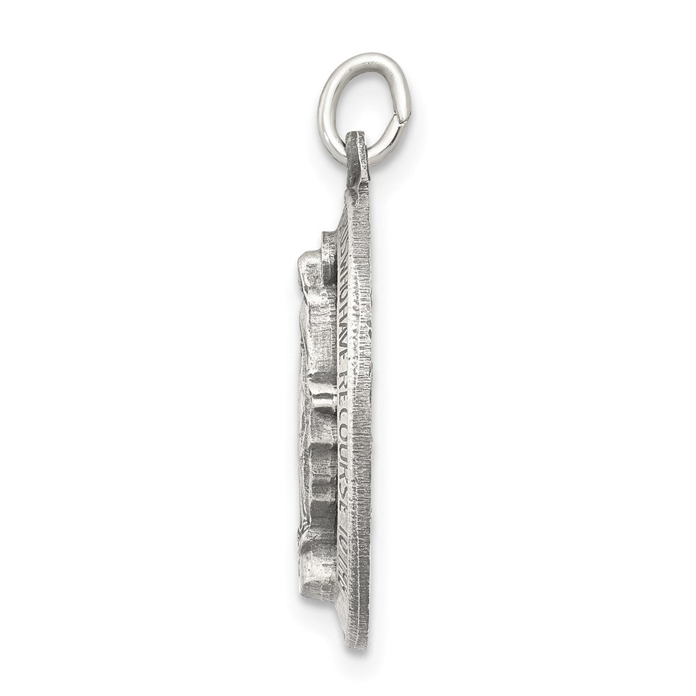 Sterling Silver Antiqued Miraculous Medal QC5521