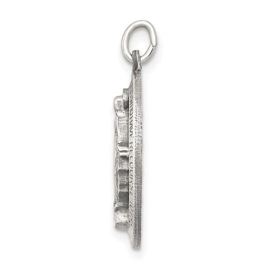 Sterling Silver Antiqued Miraculous Medal QC5521