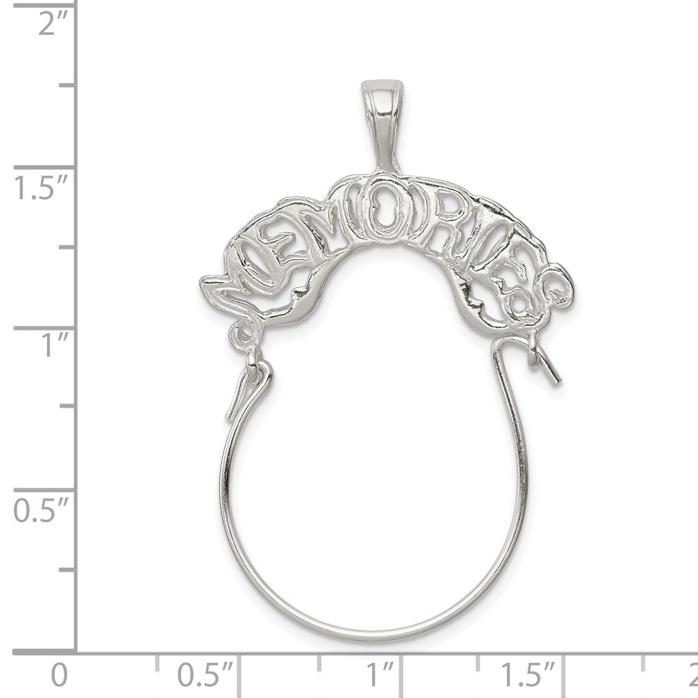Sterling Silver Memories Charm Holder QC554