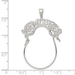 Sterling Silver Memories Charm Holder QC554