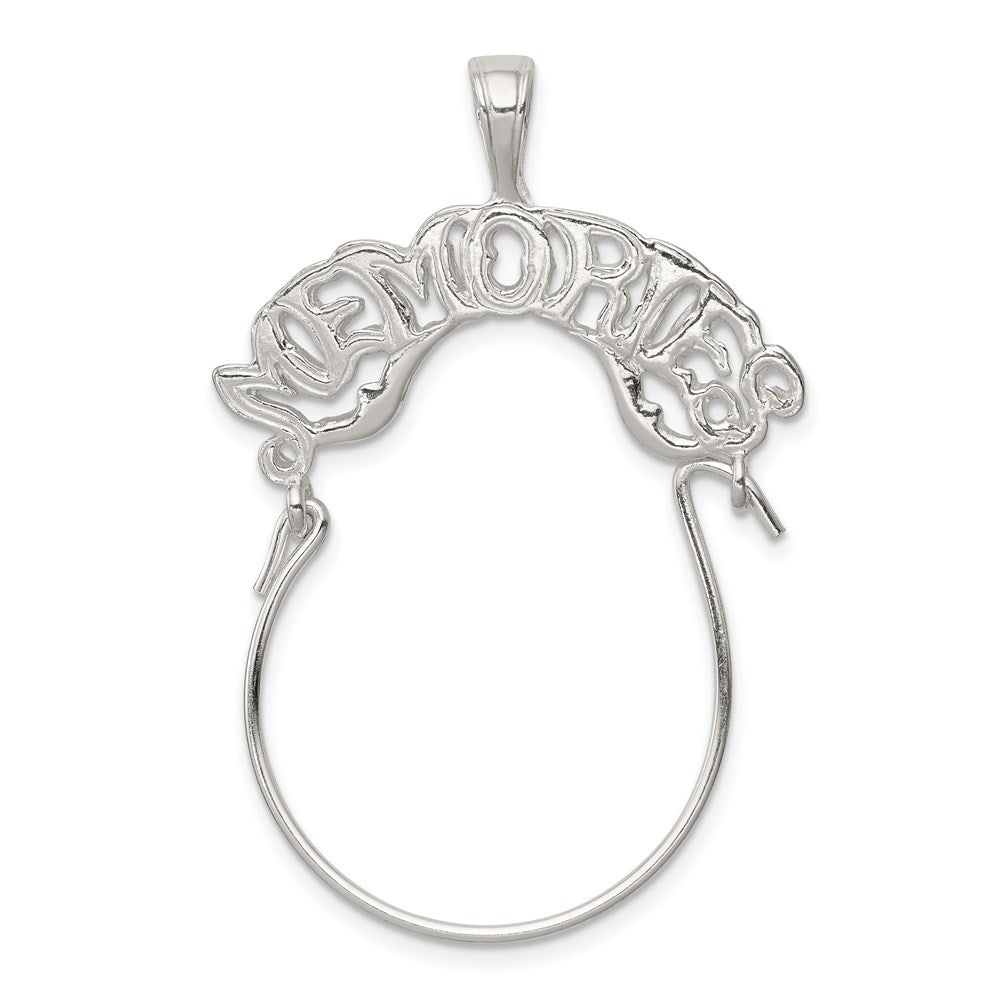 Sterling Silver Memories Charm Holder QC554