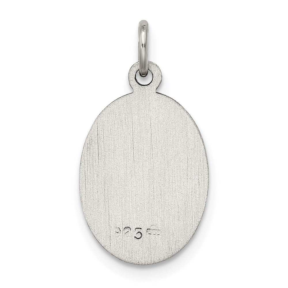 Sterling Silver Antiqued Our Lady of Guadalupe Medal QC5568