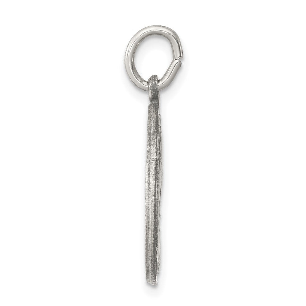 Sterling Silver Antiqued Matka Boska Medal QC5582