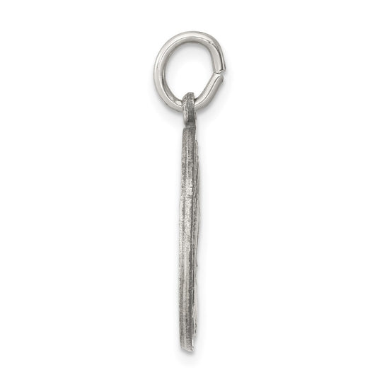 Sterling Silver Antiqued Matka Boska Medal QC5582