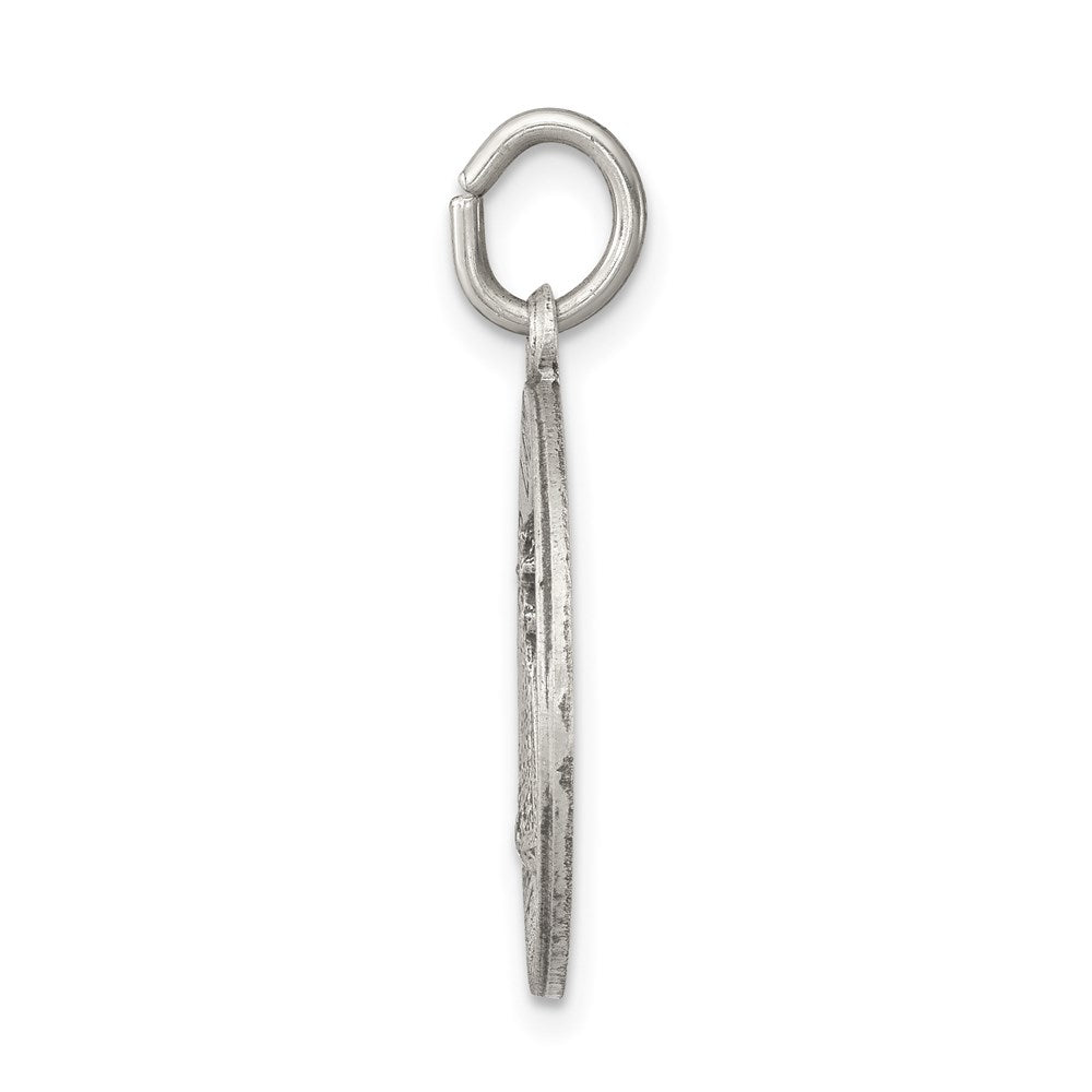 Sterling Silver Antiqued Our Lady of Loreto Medal QC5583