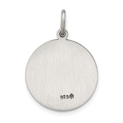 Sterling Silver Antiqued Our Lady of Lourdes Medal QC5584