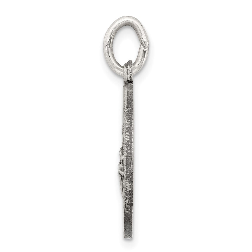 Sterling Silver Antiqued De La Providencia Medal QC5589