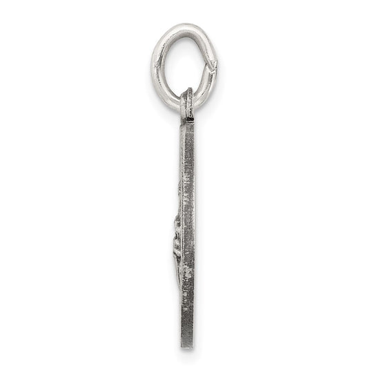 Sterling Silver Antiqued De La Providencia Medal QC5589