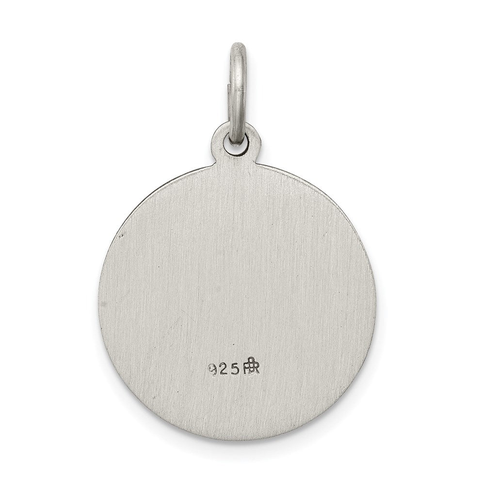 Sterling Silver Antiqued De La Providencia Medal QC5589