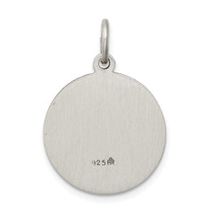Sterling Silver Antiqued De La Providencia Medal QC5589