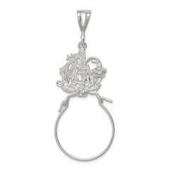 Sterling Silver #1 Mom Charm Holder QC558
