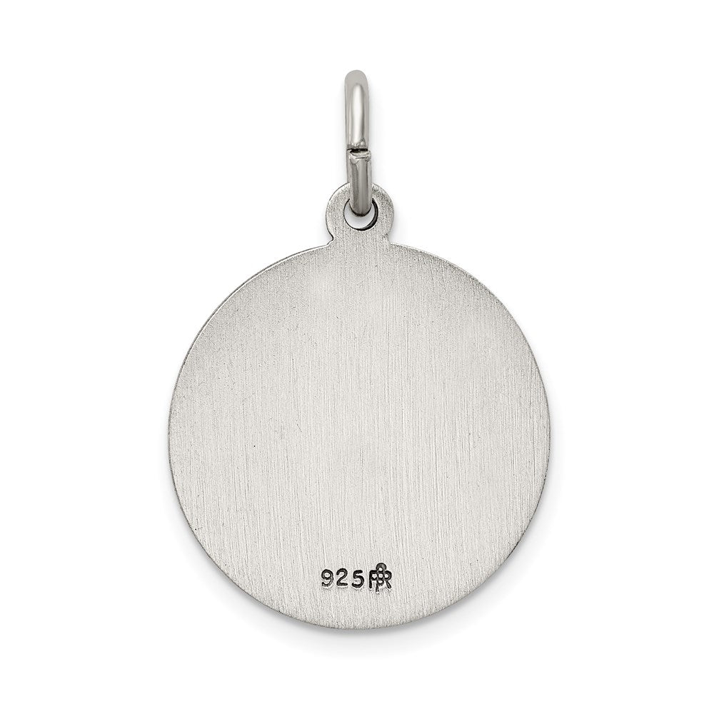 Sterling Silver Antiqued Caridad del Cobre Medal QC5593