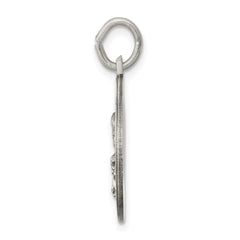 Sterling Silver Antiqued Lady Of Montserrate Medal QC5594