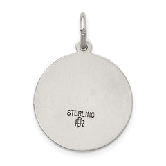 Sterling Silver Antiqued Lady Of Montserrate Medal QC5594