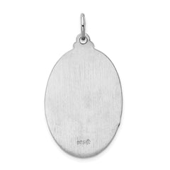 Sterling Silver Rhodium-plated Saint Christopher Medal QC5620