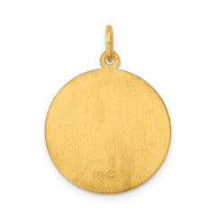 24k Gold-plated Sterling Silver St. Christopher Medal QC5641