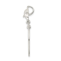 Sterling Silver Dolphin Charm Holder QC565