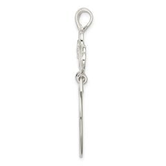 Sterling Silver Heart Charm Holder QC568