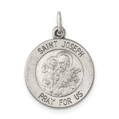 Sterling Silver Antiqued Saint Joseph Medal QC5684