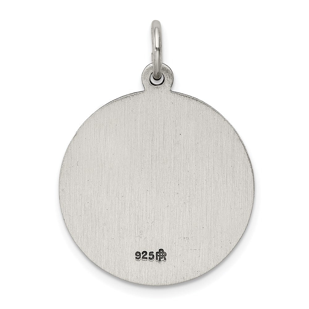 Sterling Silver Antiqued Saint Joseph Medal QC5685