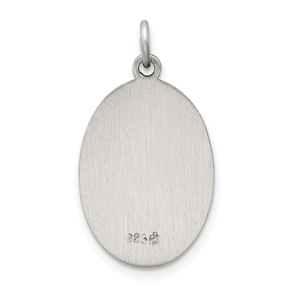 Sterling Silver Antiqued Saint Joseph Medal QC5687