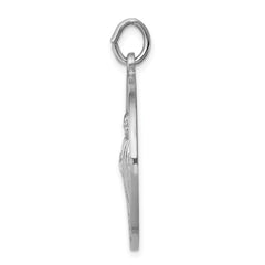 Sterling Silver Rhodium-plated Saint Jude Thaddeus Medal QC5691