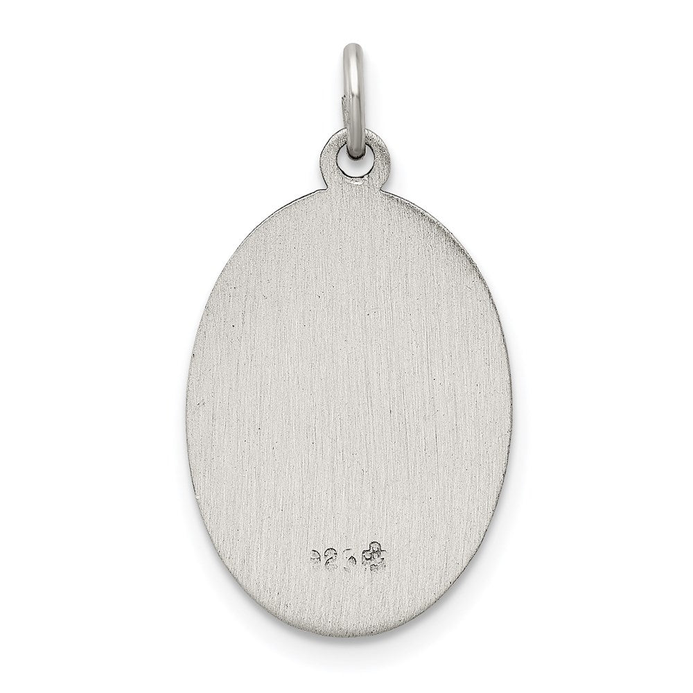 Sterling Silver Antiqued Saint Jude Thaddeus Medal QC5692