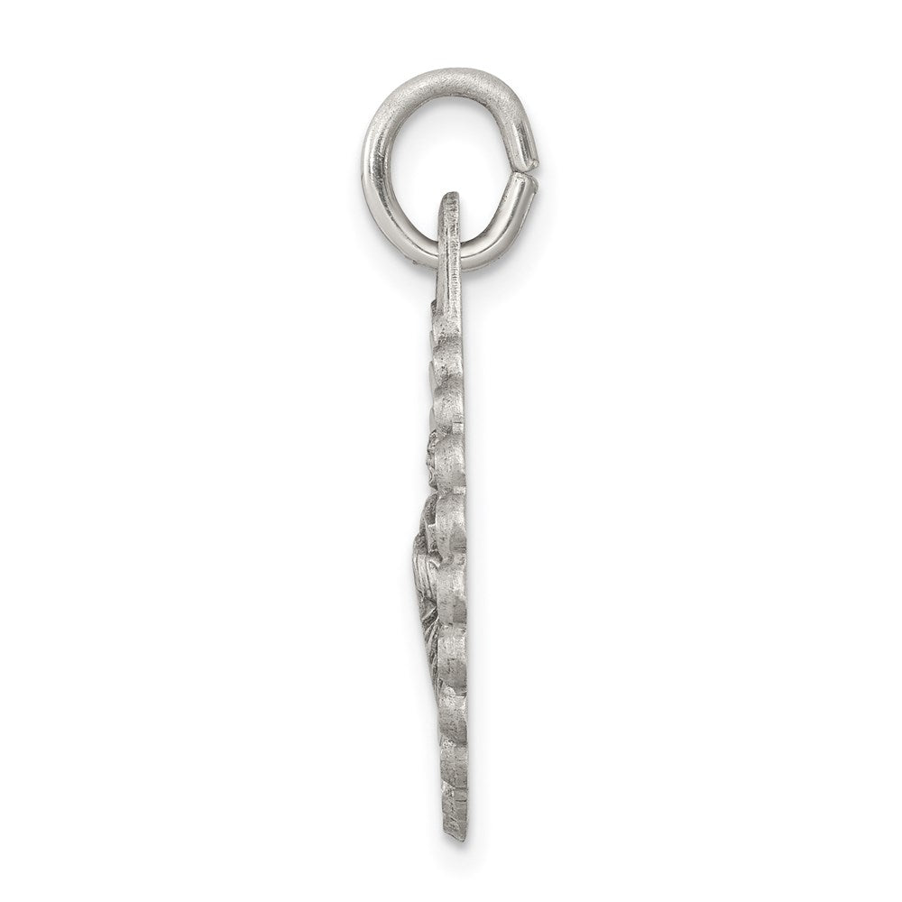 Sterling Silver Antiqued Saint Jude Thaddeus Medal QC5693