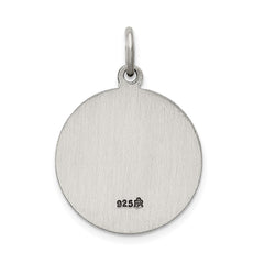 Sterling Silver Saint Jude Thaddeus Antiqued Medal QC5694
