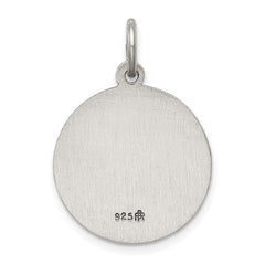 Sterling Silver Antiqued Saint Lucy Medal QC5697
