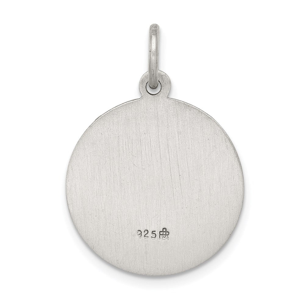 Sterling Silver Antiqued Saint Andrew Medal QC5712