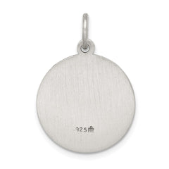 Sterling Silver Antiqued Saint Andrew Medal QC5712