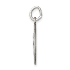 Sterling Silver Antiqued Saint Anne Medal QC5713