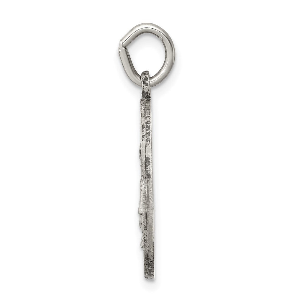 Sterling Silver Antiqued Saint Elizabeth Seton Medal QC5716
