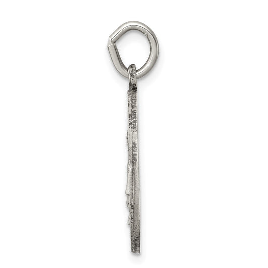 Sterling Silver Antiqued Saint Elizabeth Seton Medal QC5716