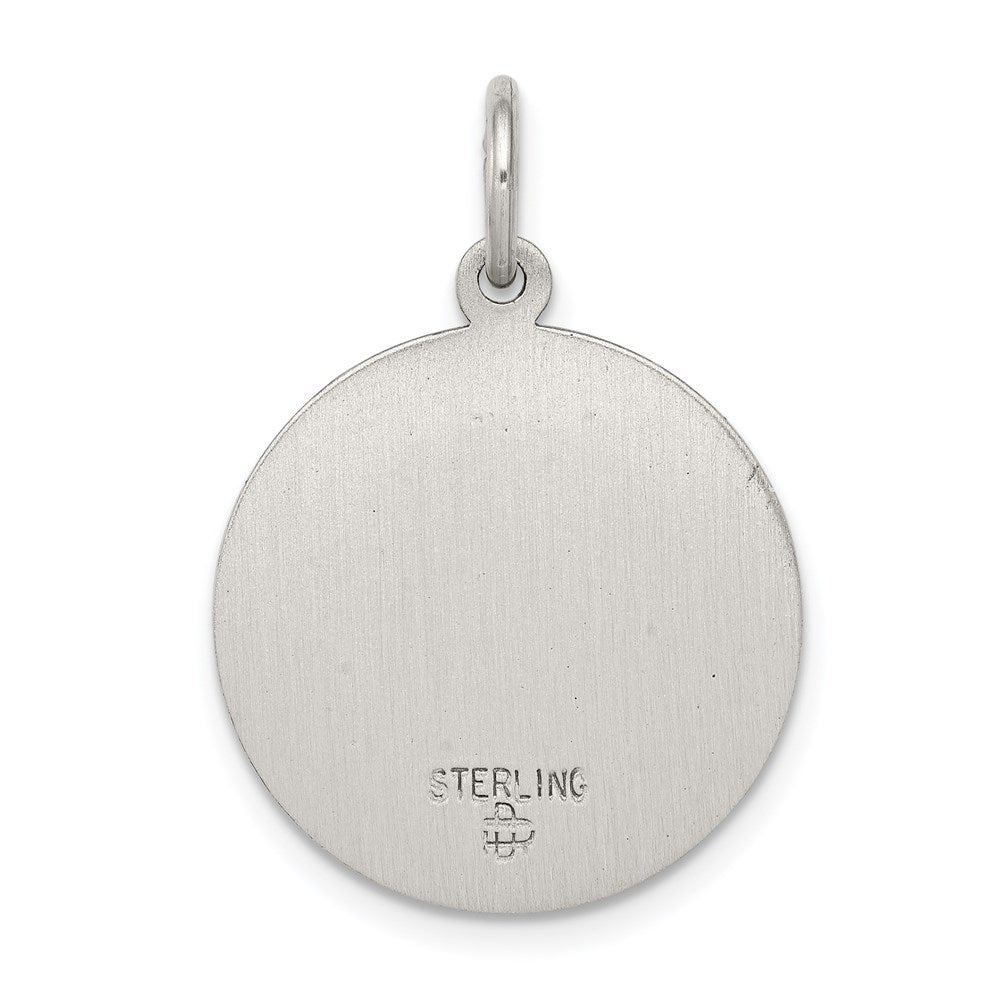 Sterling Silver Antiqued Saint Elizabeth Seton Medal QC5716