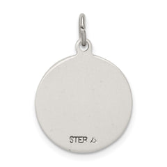 Sterling Silver Antiqued Saint Anne Medal QC5717