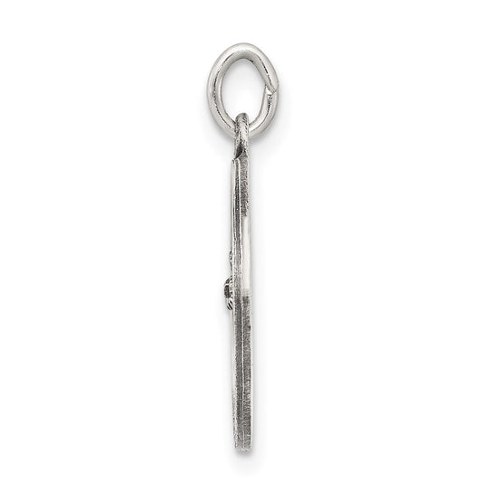 Sterling Silver Antiqued Saint Francis Medal QC5723