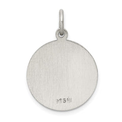 Sterling Silver Antiqued Saint Francis Medal QC5724
