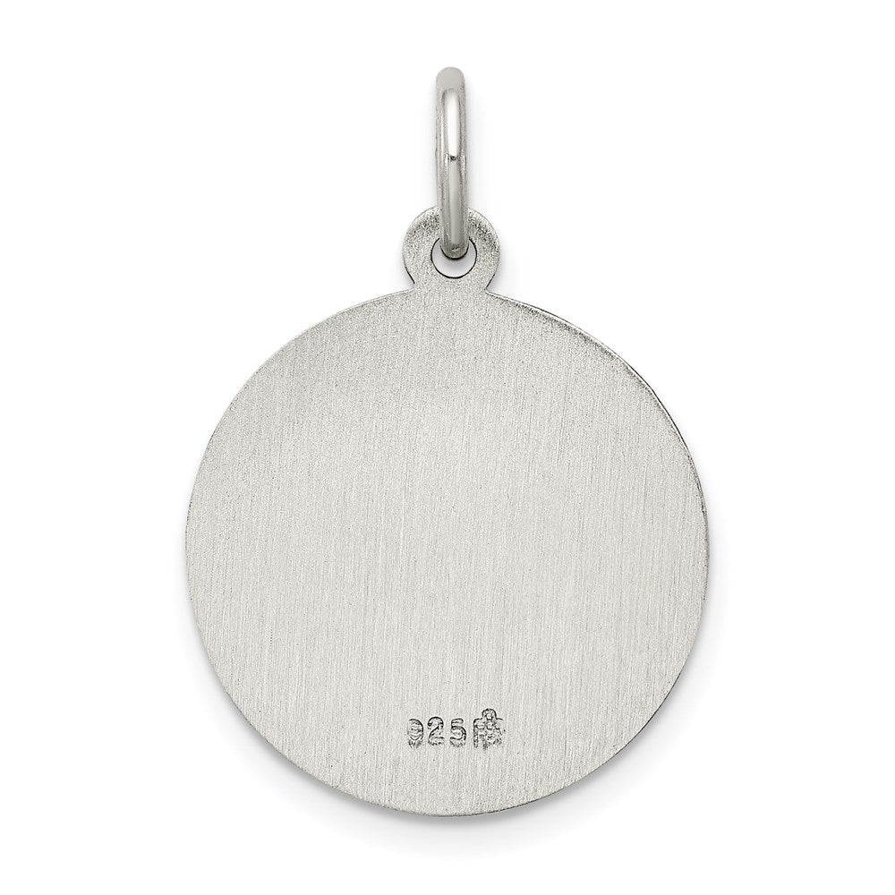 Sterling Silver Antiqued Saint Gerard Medal QC5730
