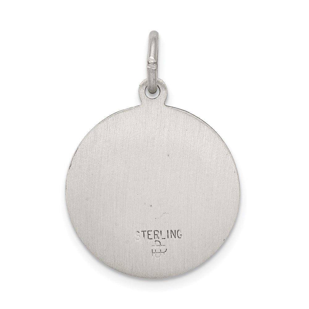 Sterling Silver Antiqued Saint Mark Medal QC5738