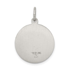 Sterling Silver Antiqued Saint Mark Medal QC5738