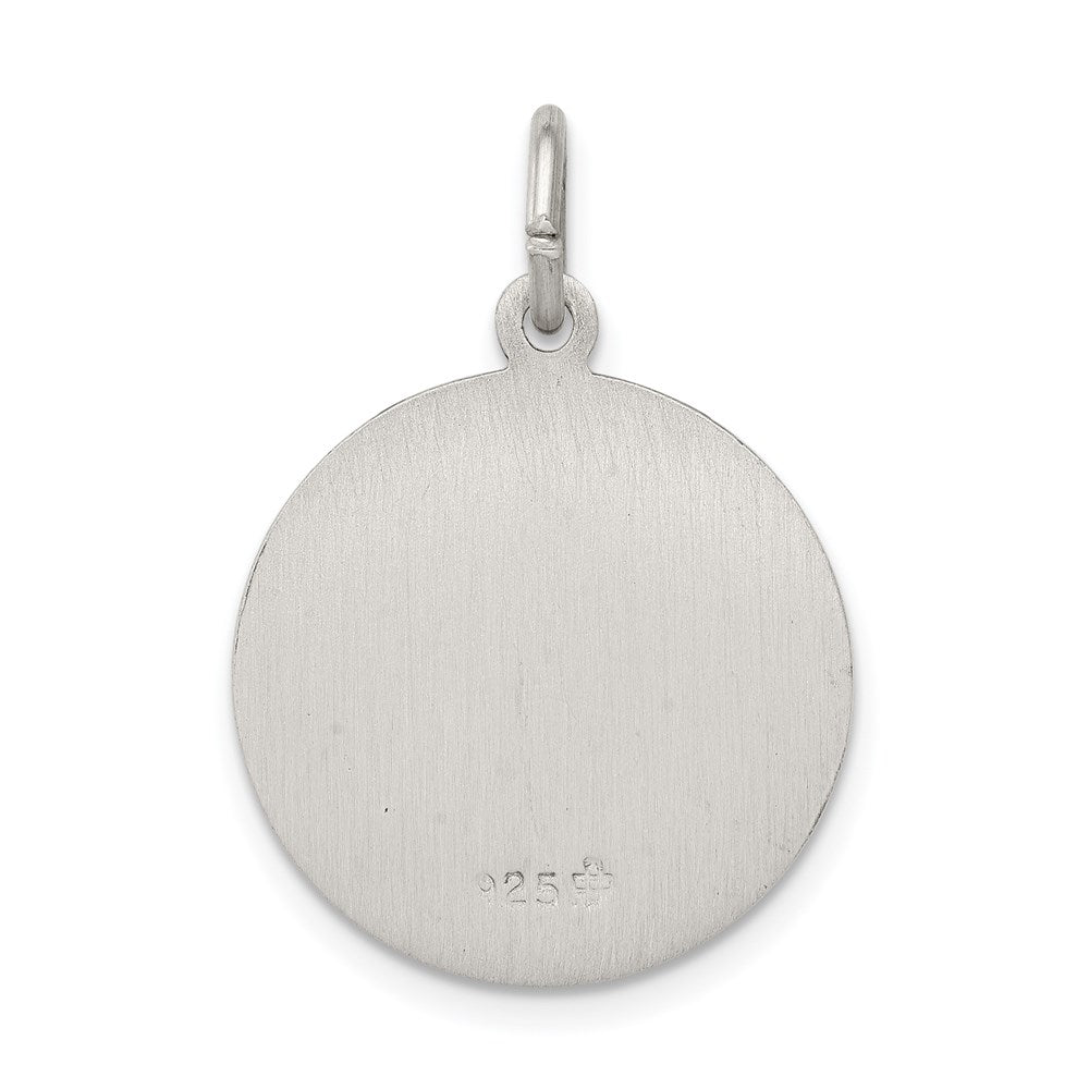 Sterling Silver Antiqued Saint Martha Medal QC5740