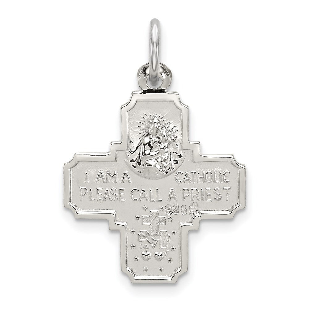 Sterling Silver 4-way Medal QC5804